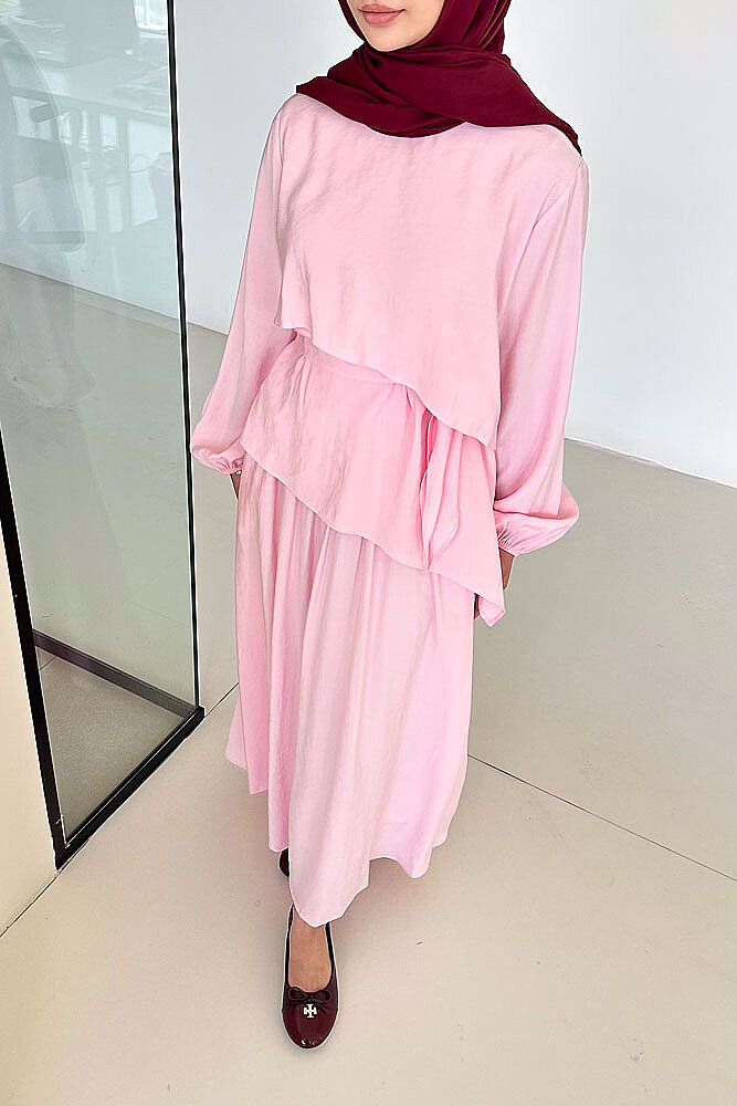 Éloria Asimetrik Kat Kat Takım - Pembe - İKOL (2)