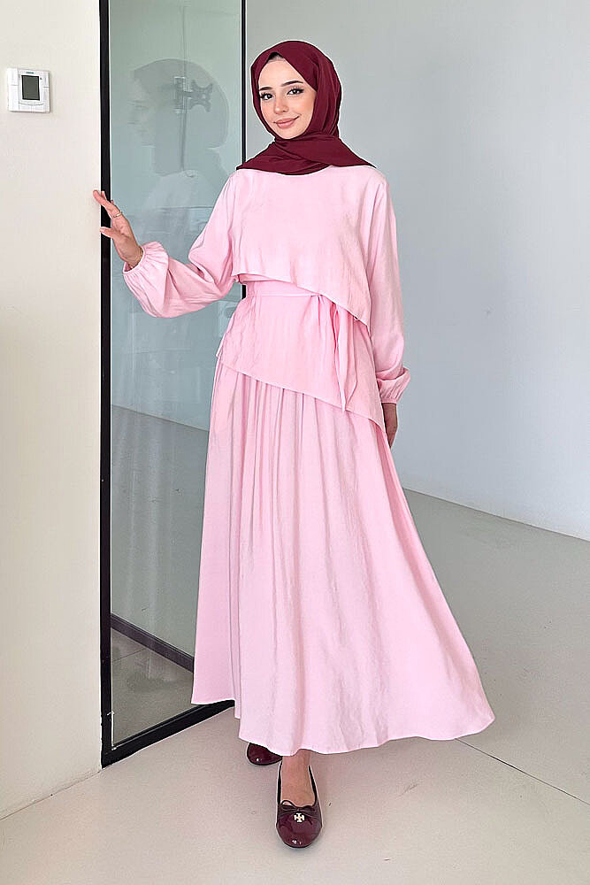 Éloria Asimetrik Kat Kat Takım - Pembe - 5