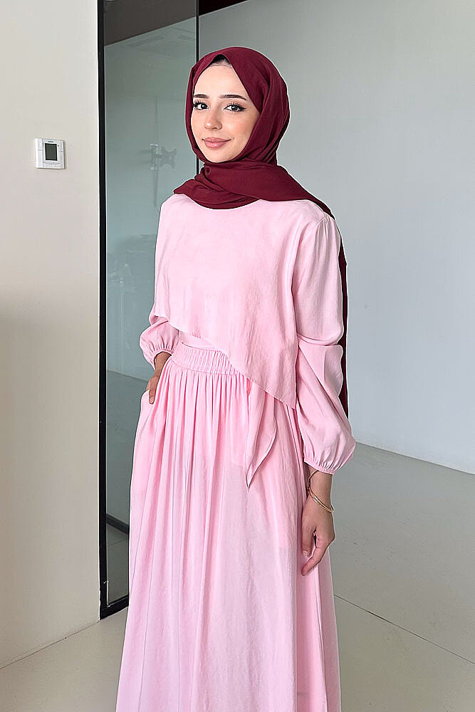 Éloria Asimetrik Kat Kat Takım - Pembe - 2