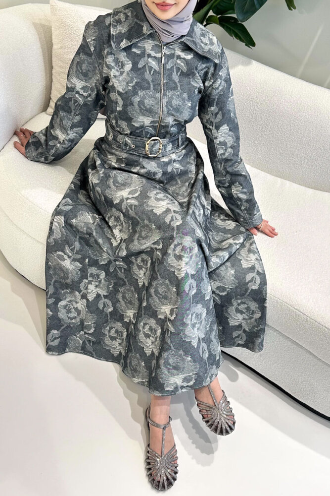 Luce Batik Desen Etek Takım - Siyah - 2