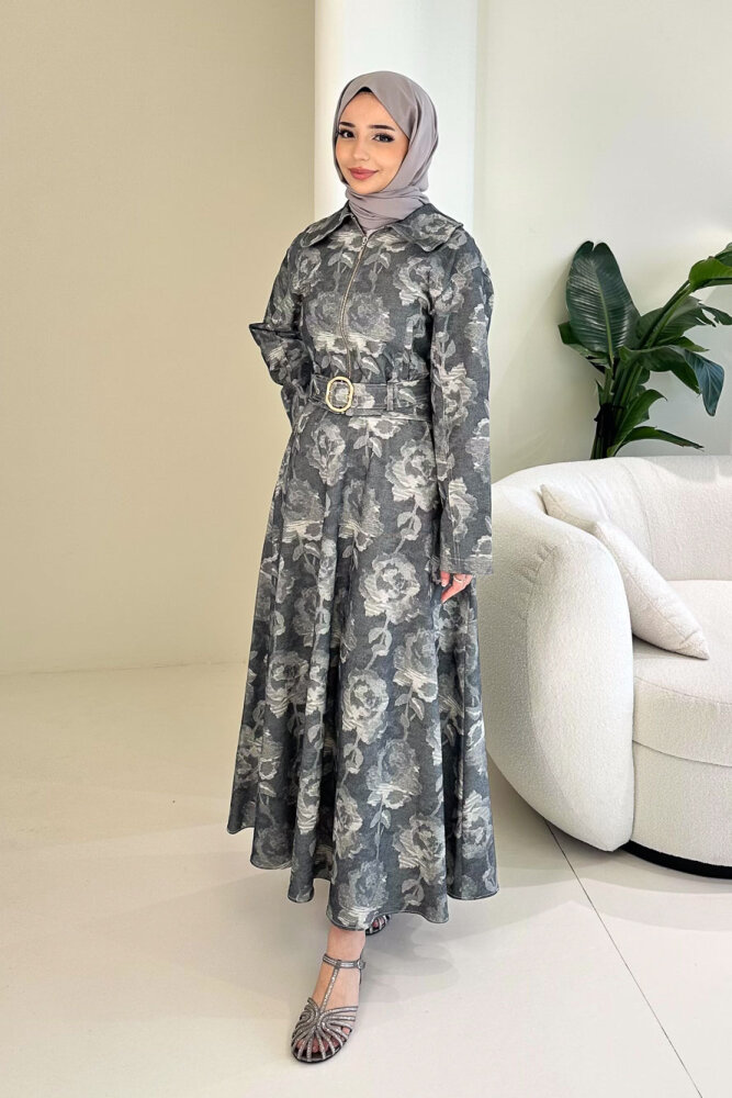 Luce Batik Desen Etek Takım - Siyah - 4