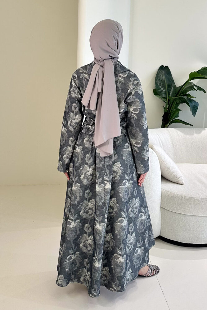 Luce Batik Desen Etek Takım - Siyah - 8