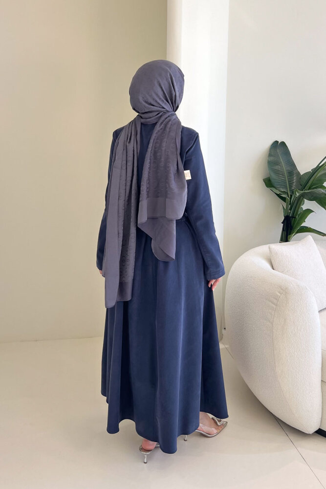 Lumi Gizli Fermuarlı Etekli Takım - Lacivert - 10