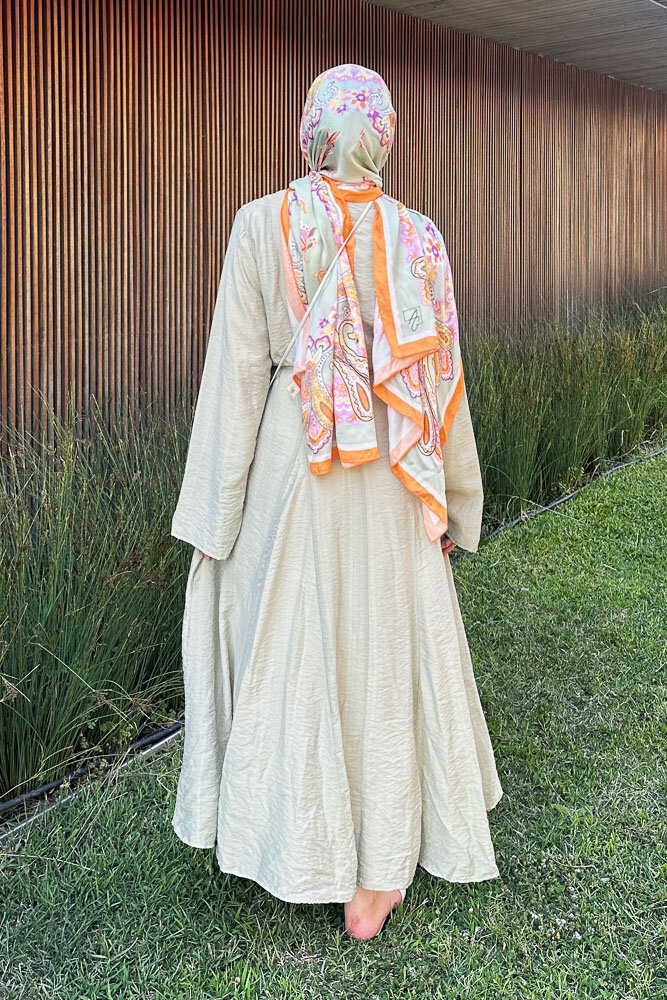 Maréa Parçalı Elbise - Küf Yeşili - 8