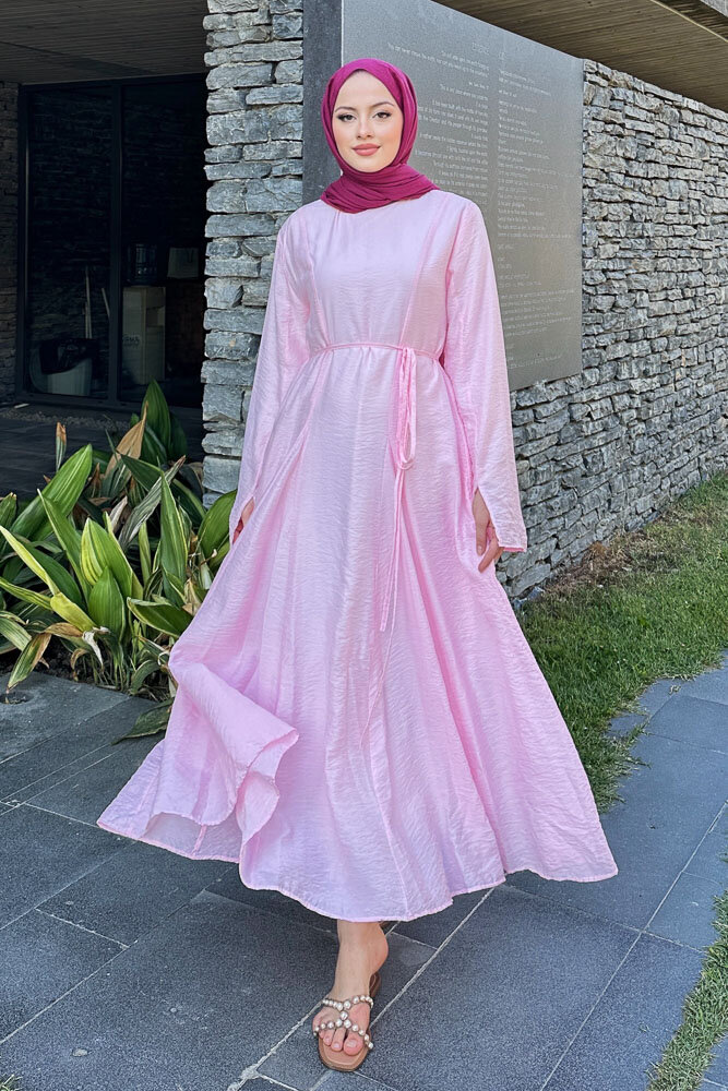 Maréa Parçalı Elbise - Pembe 