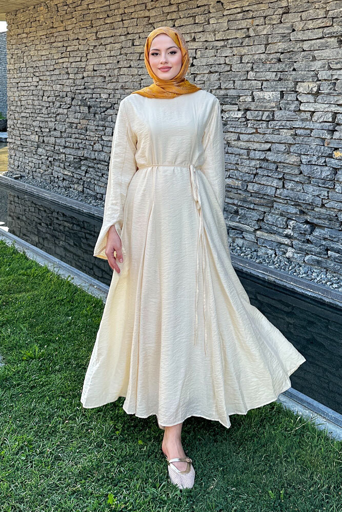 Maréa Parçalı Elbise - Sarı - 6