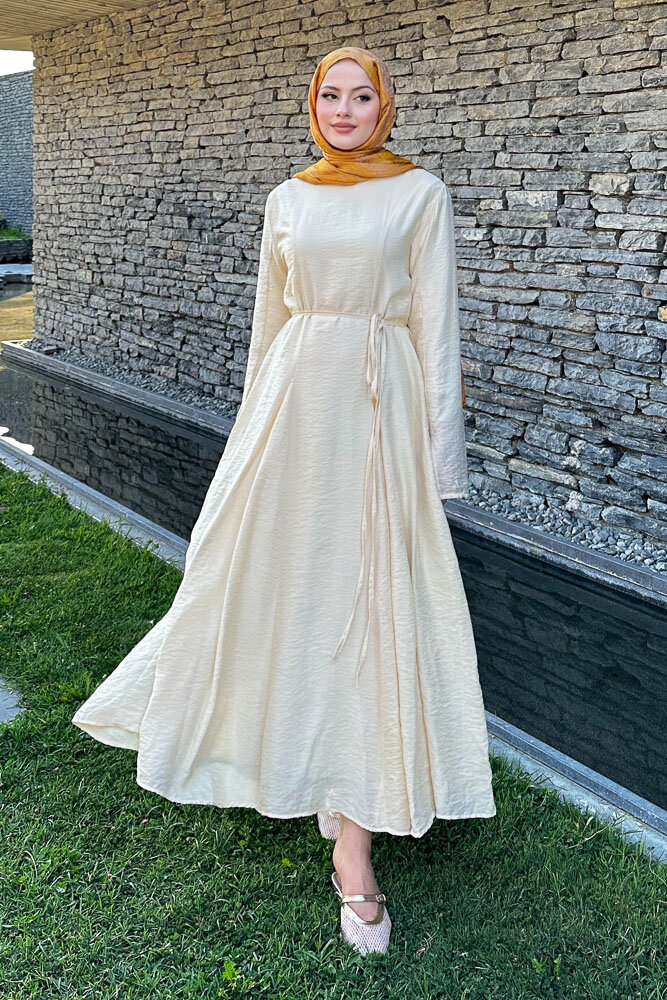 Maréa Parçalı Elbise - Sarı - 2