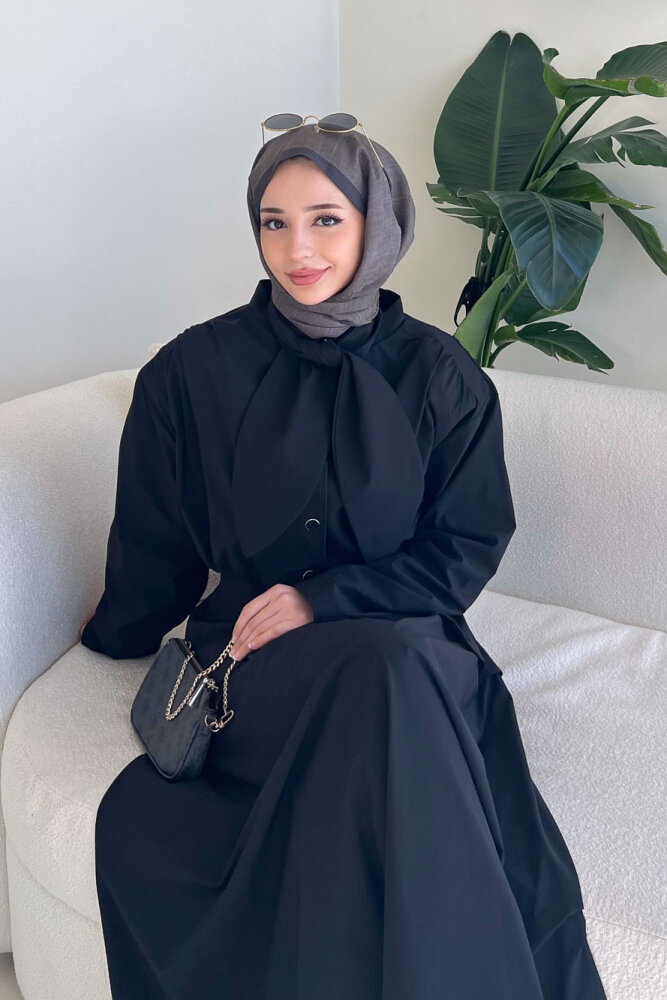 Mina Flar Detaylı Çıtçıtlı Etek Takım - Siyah - 3