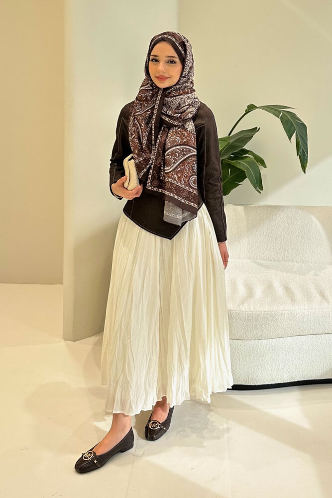 Mirel Kot Parçalı Vual Takım - Kahverengi - HEWES (0)