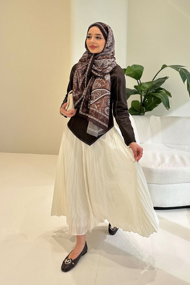 Mirel Kot Parçalı Vual Takım - Kahverengi - 7