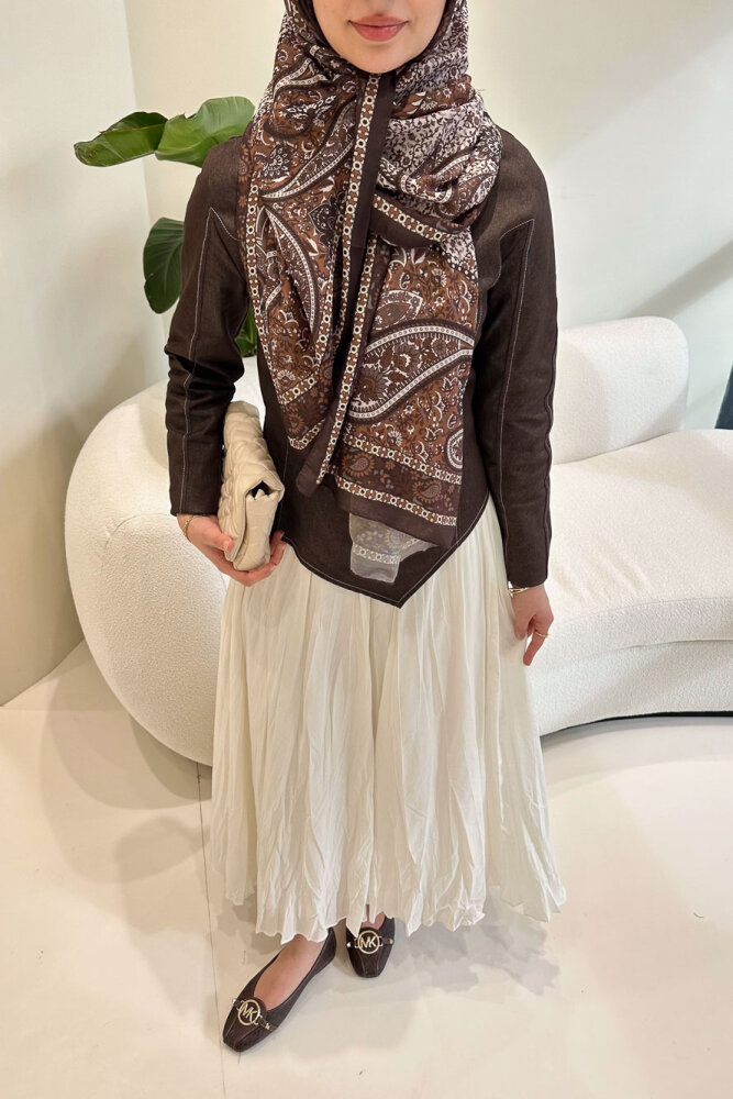 Mirel Kot Parçalı Vual Takım - Kahverengi - HEWES (3)