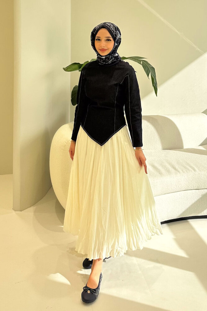 Mirel Kot Parçalı Vual Takım - Lacivert - 2