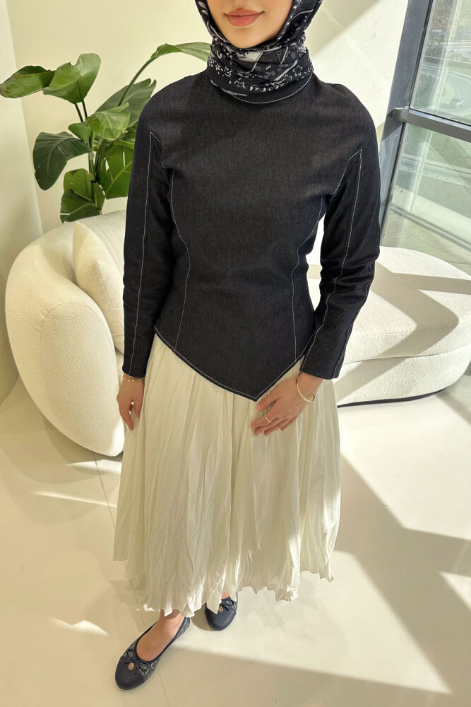 Mirel Kot Parçalı Vual Takım - Lacivert - HEWES (2)