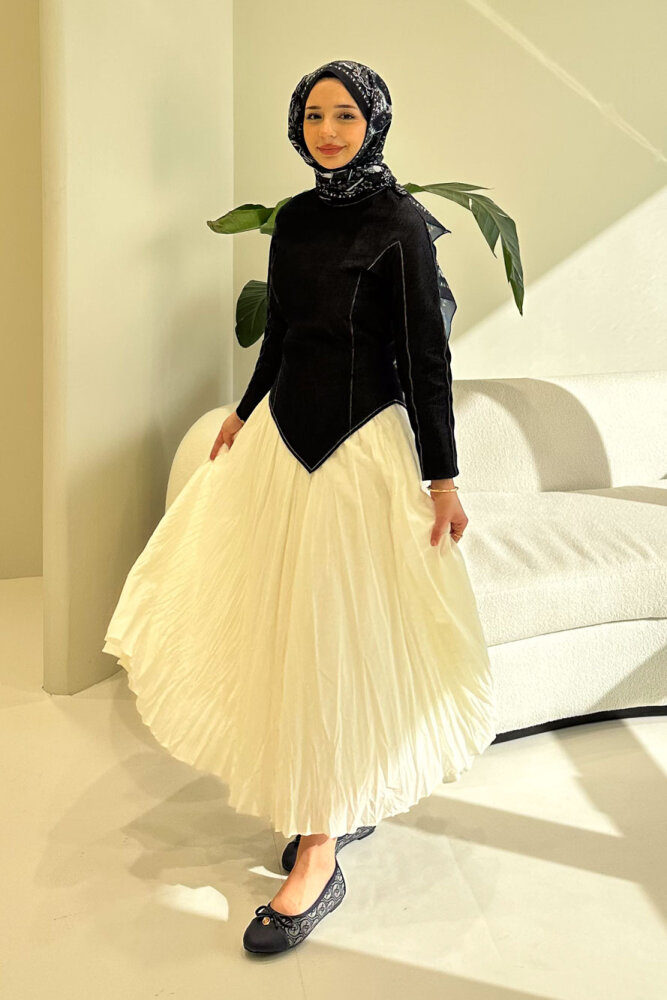 Mirel Kot Parçalı Vual Takım - Lacivert - 6