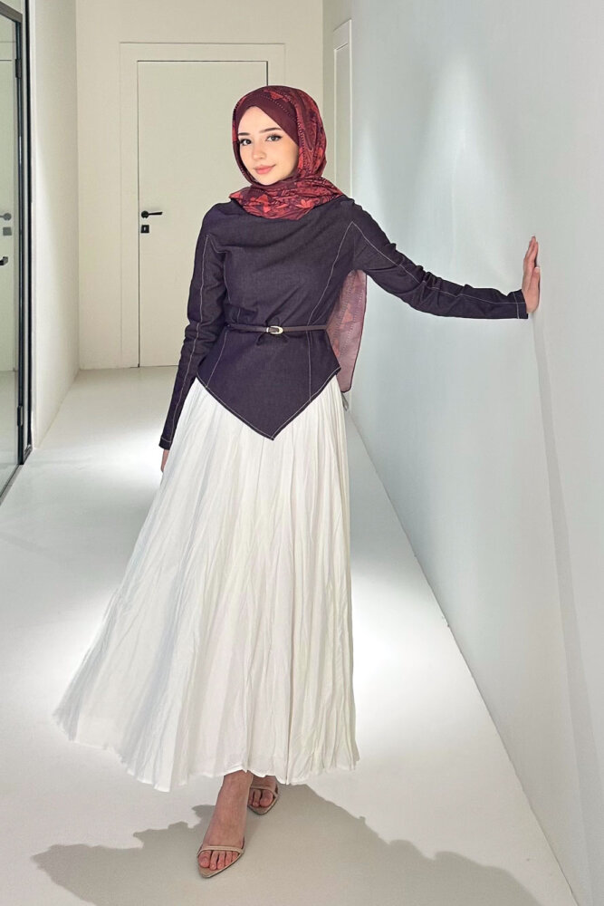 Mirel Kot Parçalı Vual Takım - Mürdüm - 2