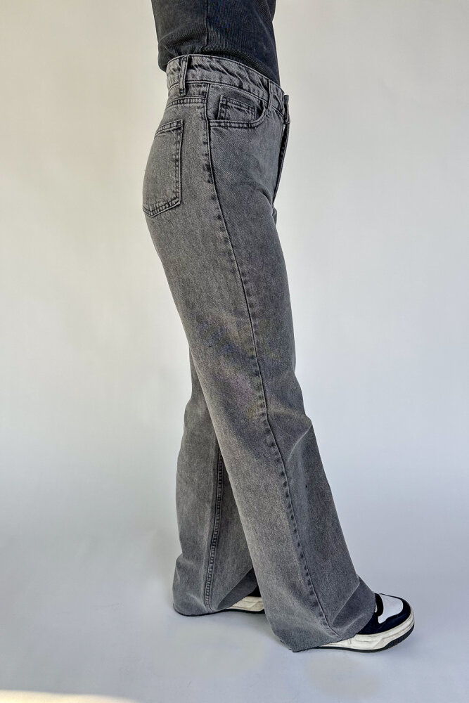 Mona Wideleg Jean - Füme - 8