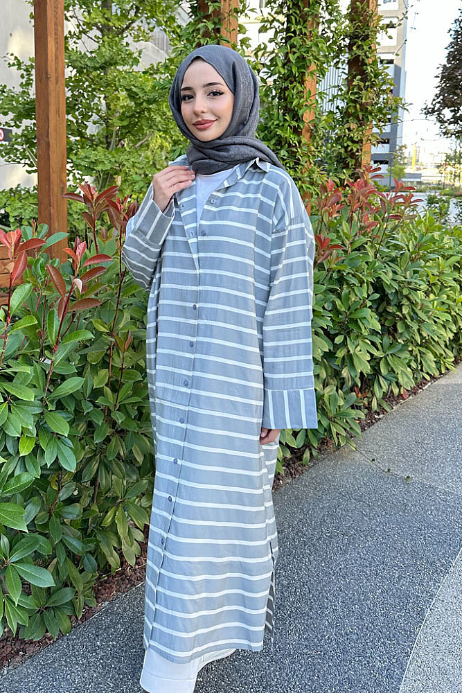 Monroe Modal Oversize Gömlek - Gri - ENMA (2)