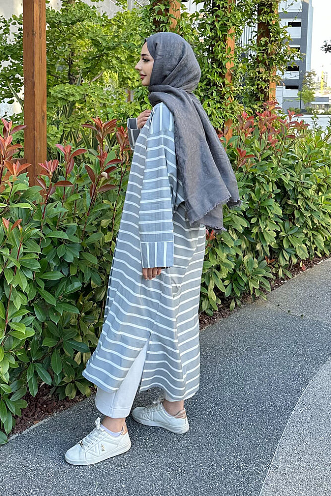 Monroe Modal Oversize Gömlek - Gri - ENMA (3)