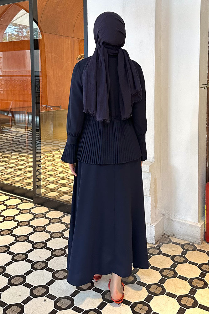 Moxie Piliseli Etek Takım - Lacivert - LİNE (5)