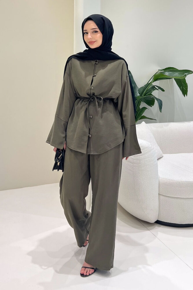 Muana Bağcıklı Takım - Haki - ENMA (5)