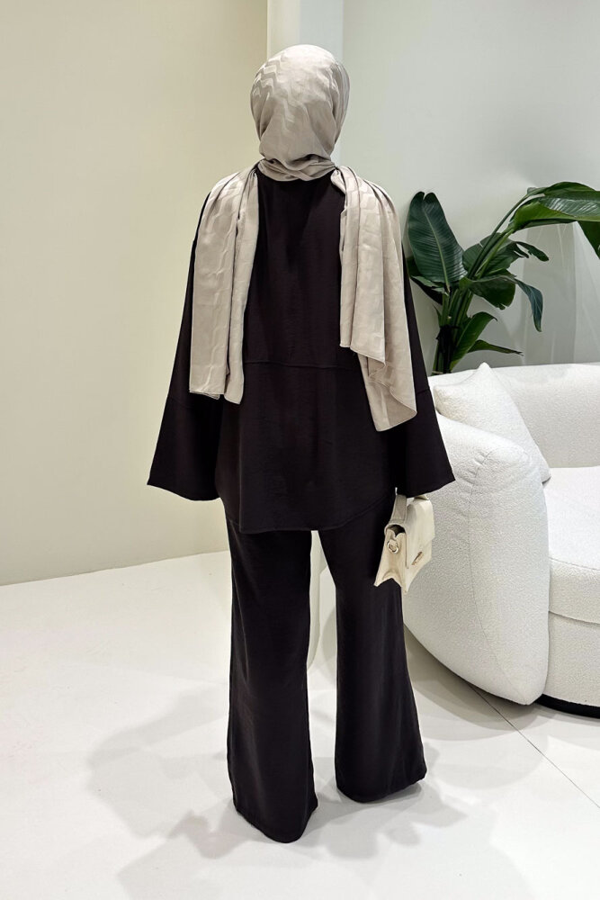 Muana Bağcıklı Takım - Kahverengi - 9