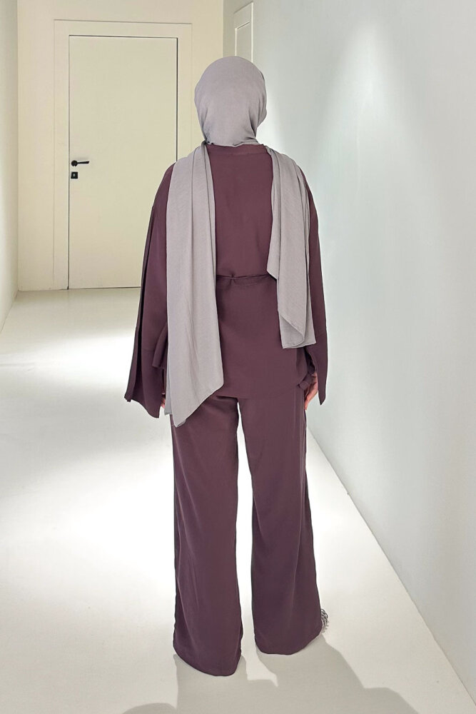 Muana Bağcıklı Takım - Mürdüm - 10