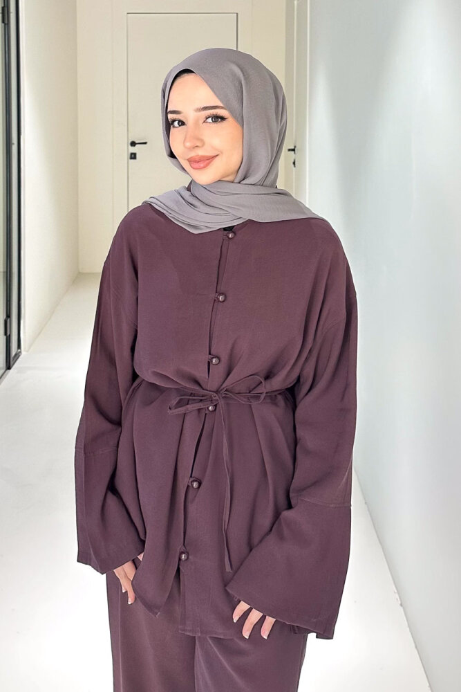 Muana Bağcıklı Takım - Mürdüm - 2