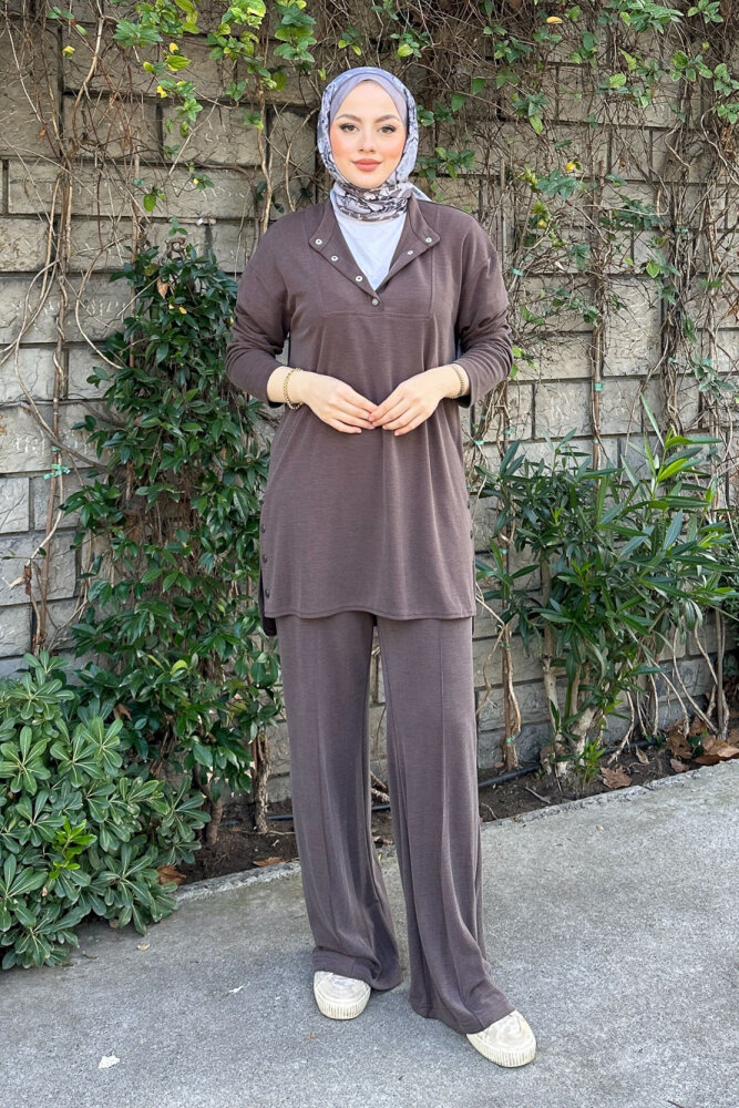 Noré Çıtçıtlı Spor Takım - Kahverengi - 2