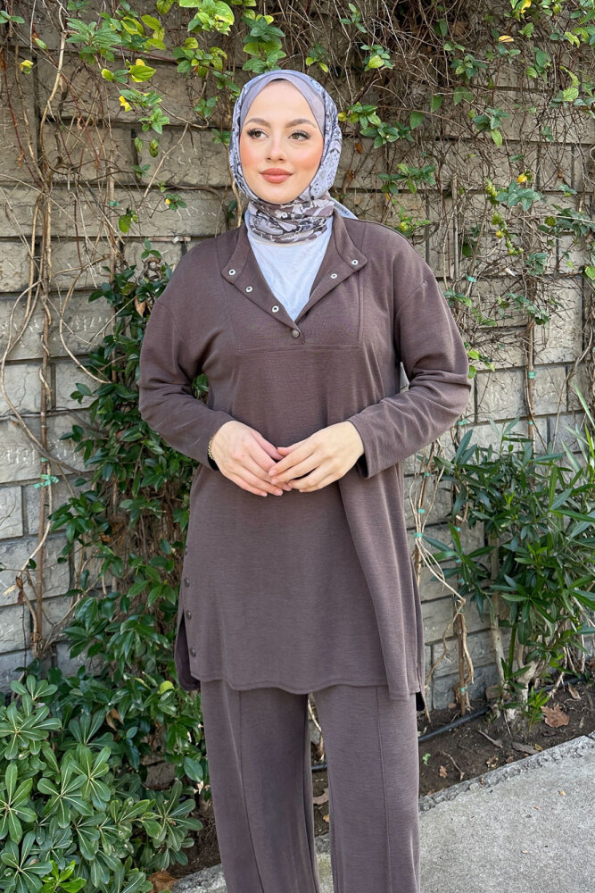 Noré Çıtçıtlı Spor Takım - Kahverengi - 5