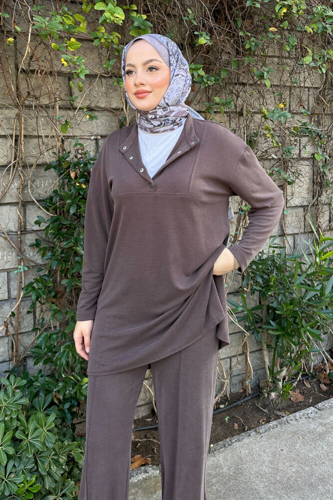 Noré Çıtçıtlı Spor Takım - Kahverengi - 6