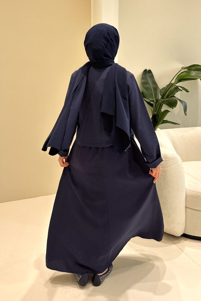 Novera Jileli Elbise Takım - Lacivert - 8