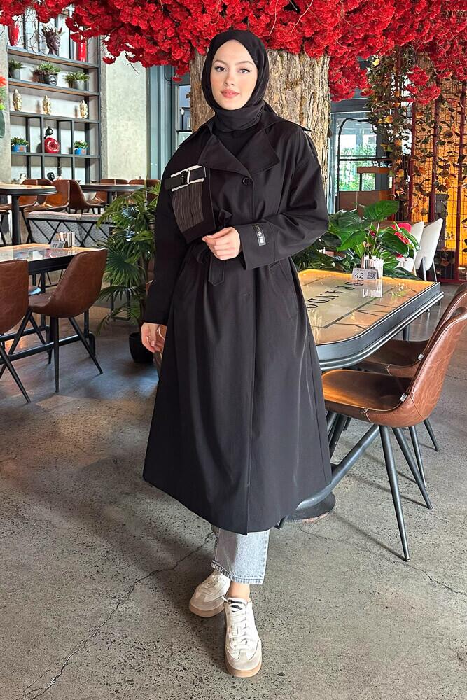 Page Tasarım Trençkot - Siyah - PUANE (0)