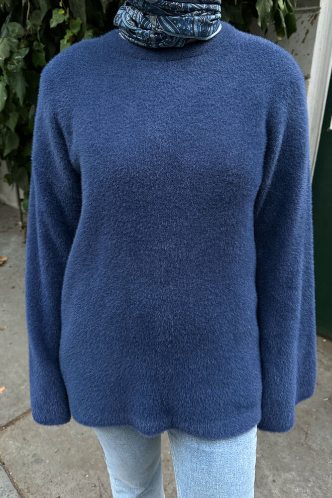 Peluş Kazak - Lacivert - 3