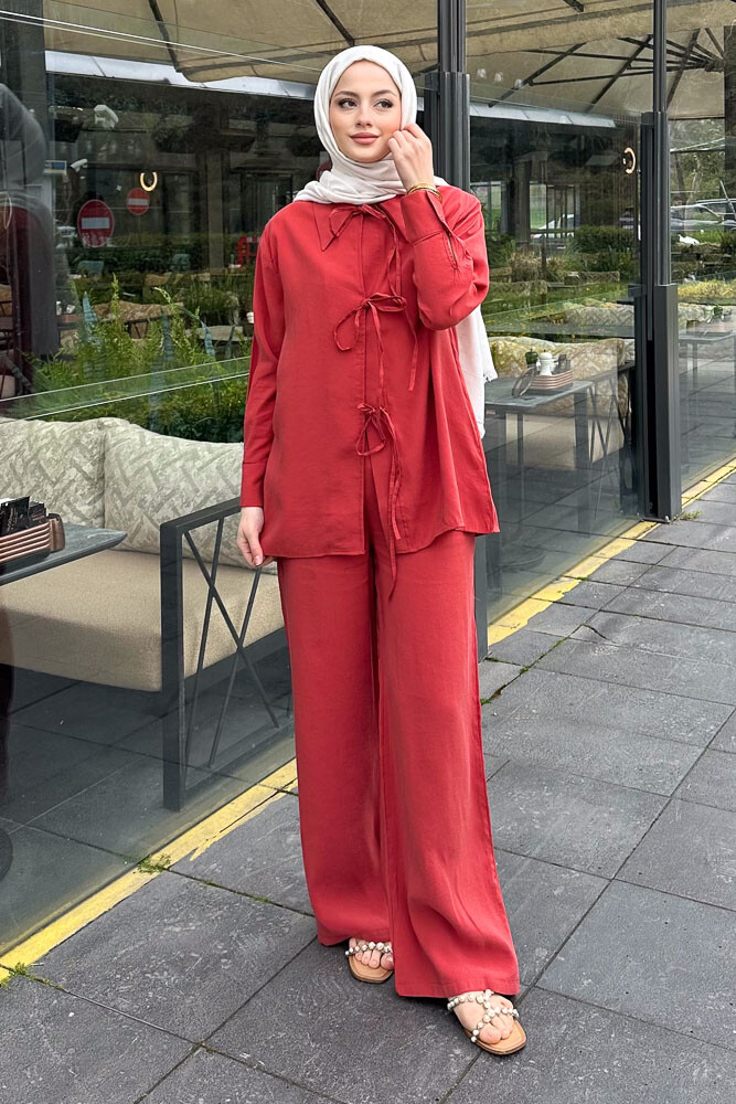 Pera Fiyonklu Takım - Kiremit - ENMA (5)