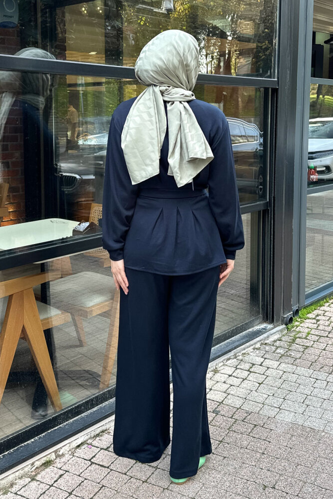 Pileli Oysho Takım - Lacivert - 6