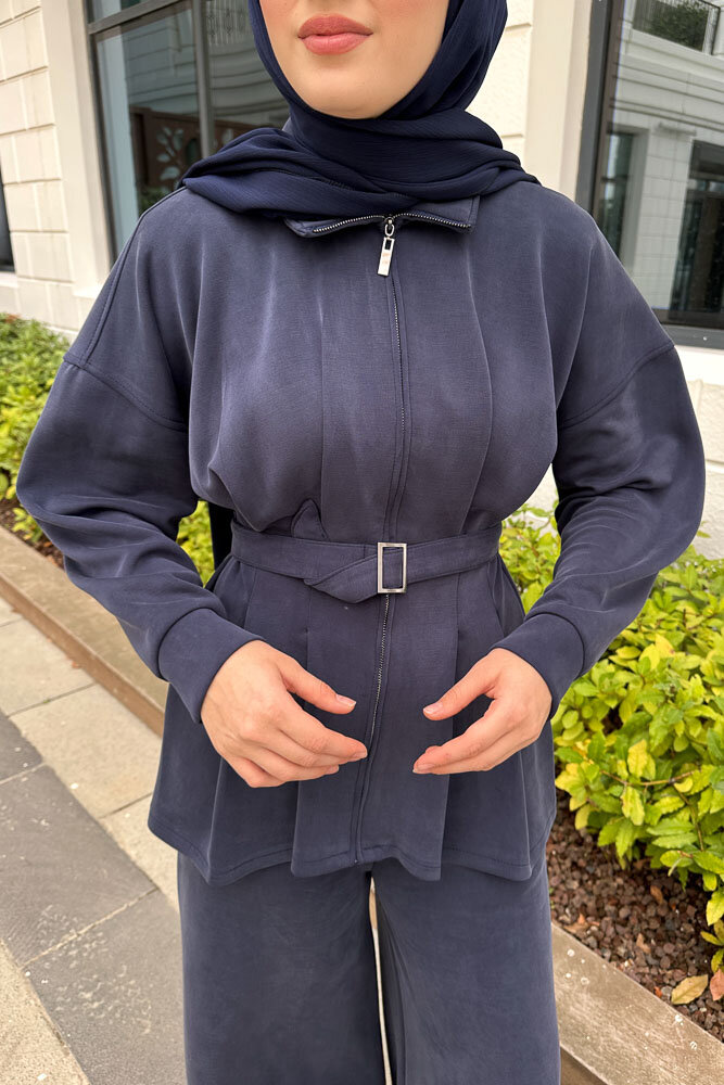 Plazzo Pantolonlu Cupra Takım - Lacivert - HEWES (3)