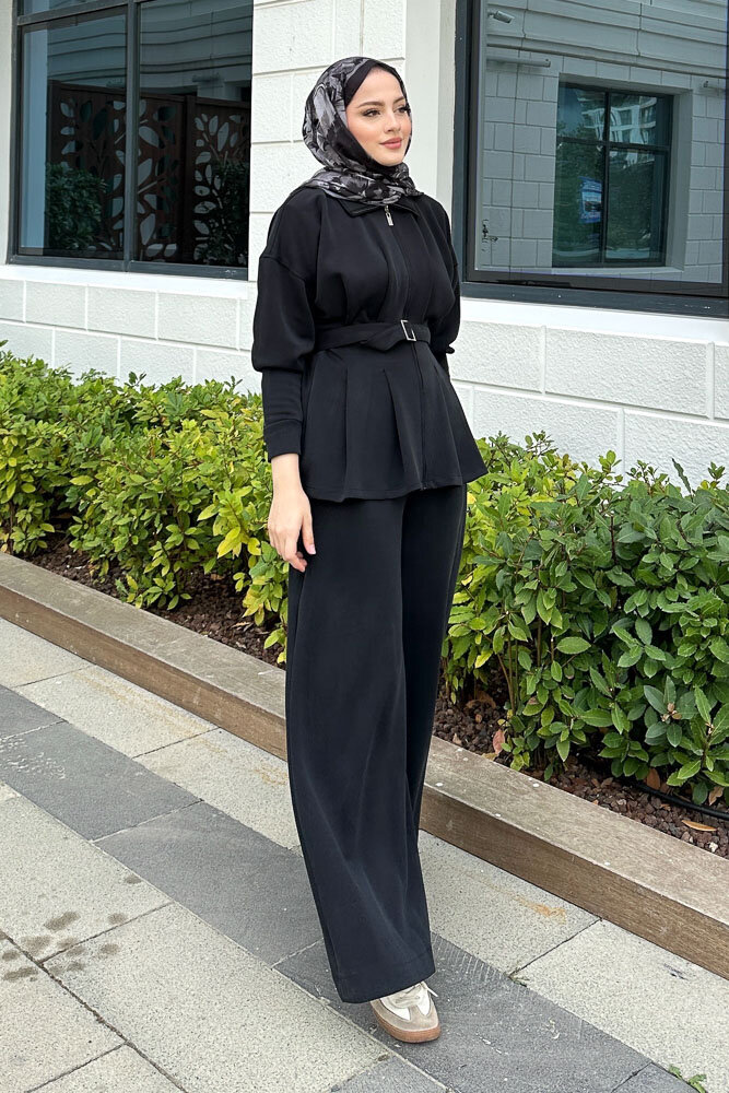 Plazzo Pantolonlu Cupra Takım - Siyah - HEWES (3)