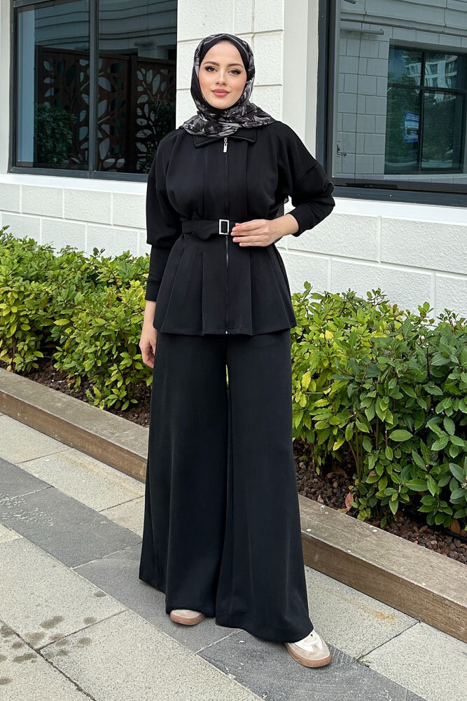 Plazzo Pantolonlu Cupra Takım - Siyah - HEWES (4)