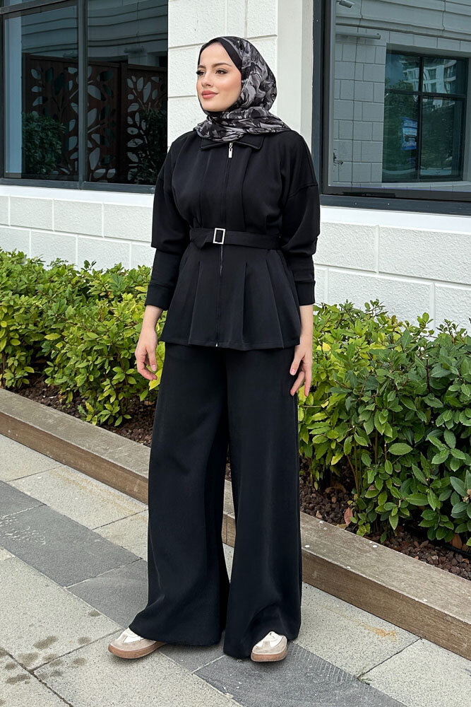 Plazzo Pantolonlu Cupra Takım - Siyah - HEWES (2)