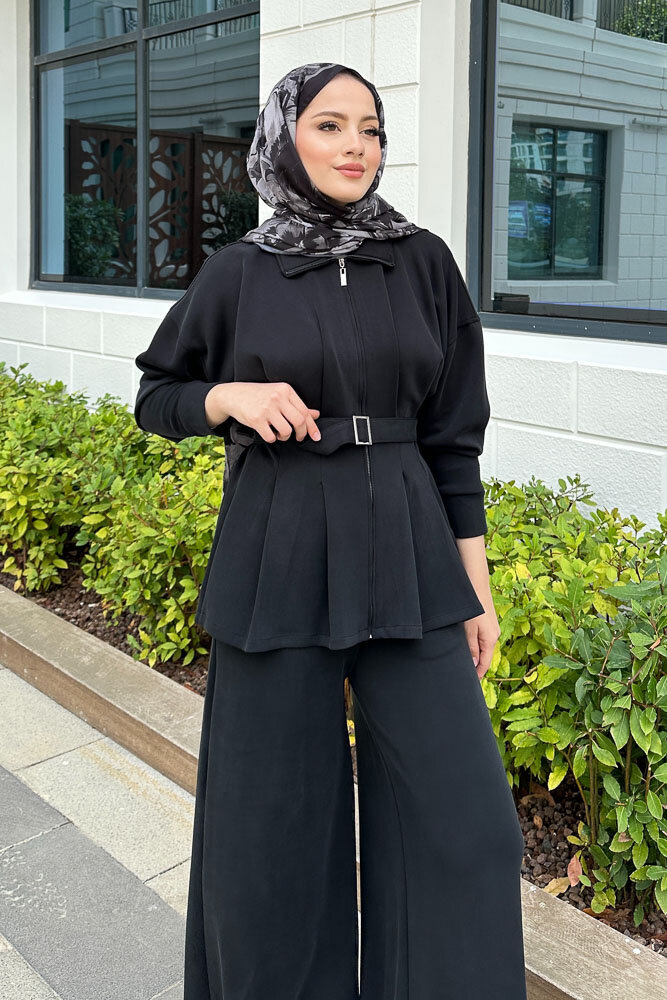 Plazzo Pantolonlu Cupra Takım - Siyah - HEWES (5)