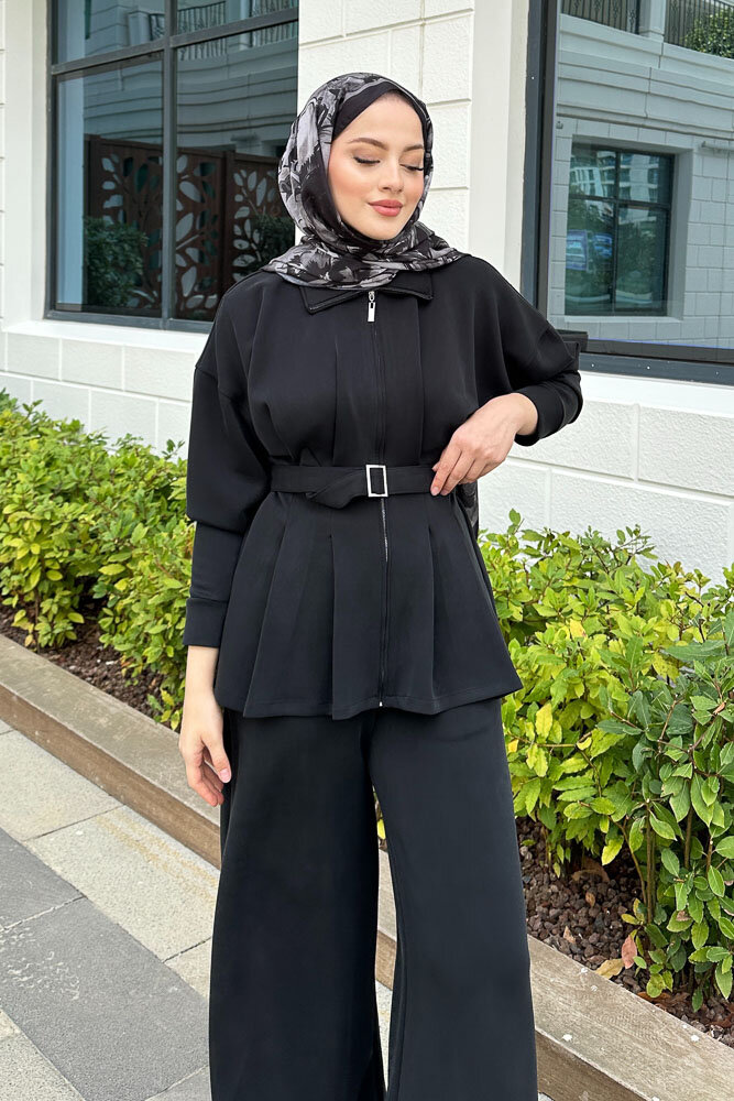 Plazzo Pantolonlu Cupra Takım - Siyah - HEWES (1)