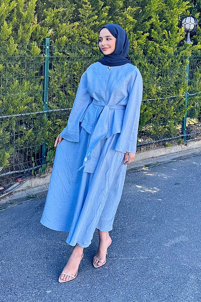 Princess Pop Etek Takım - Bebe Mavisi - 5