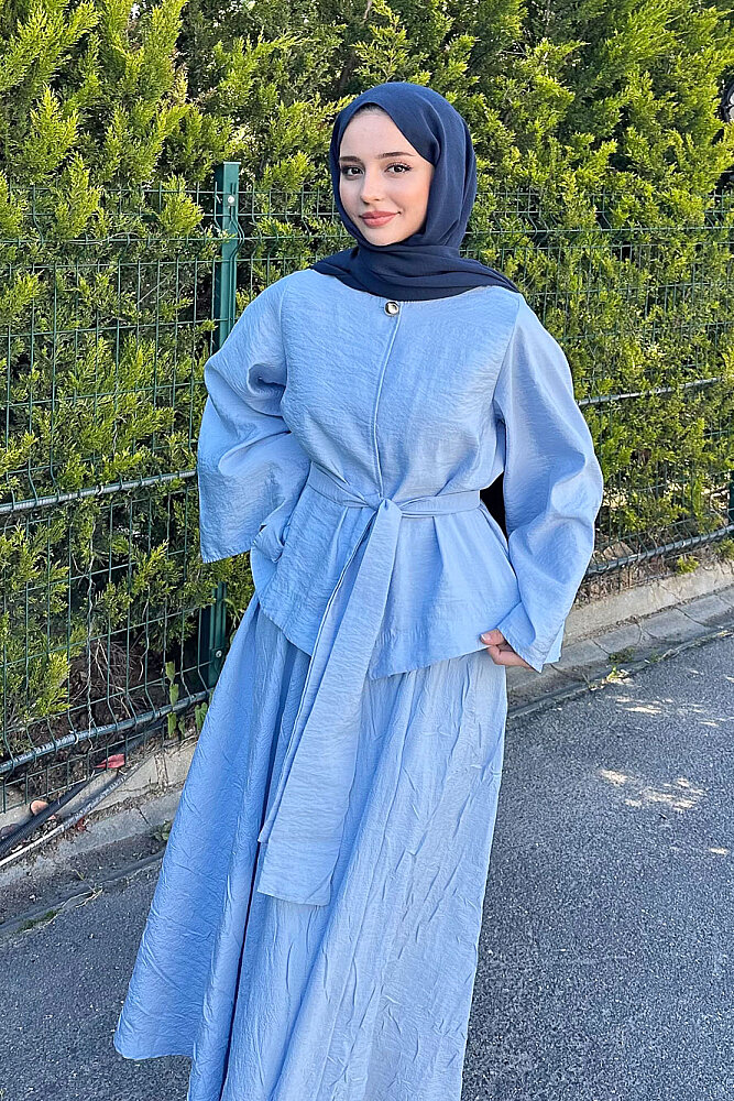 Princess Pop Etek Takım - Bebe Mavisi - HEWES (5)