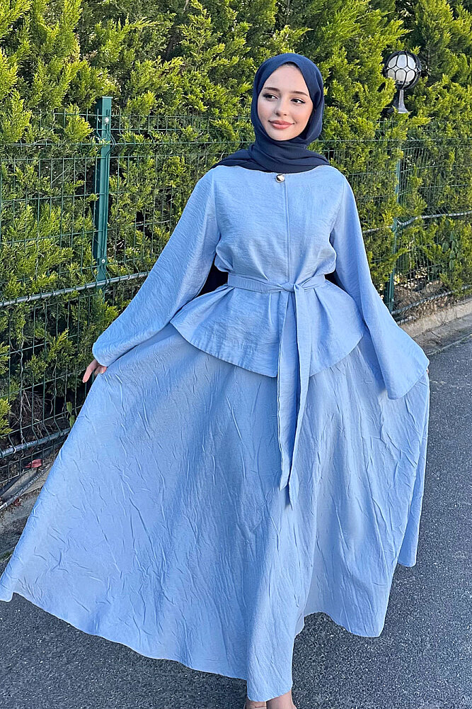 Princess Pop Etek Takım - Bebe Mavisi - 4