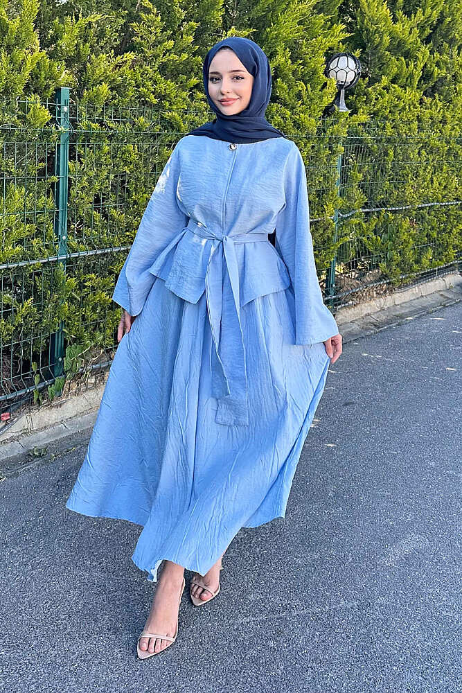 Princess Pop Etek Takım - Bebe Mavisi - 7