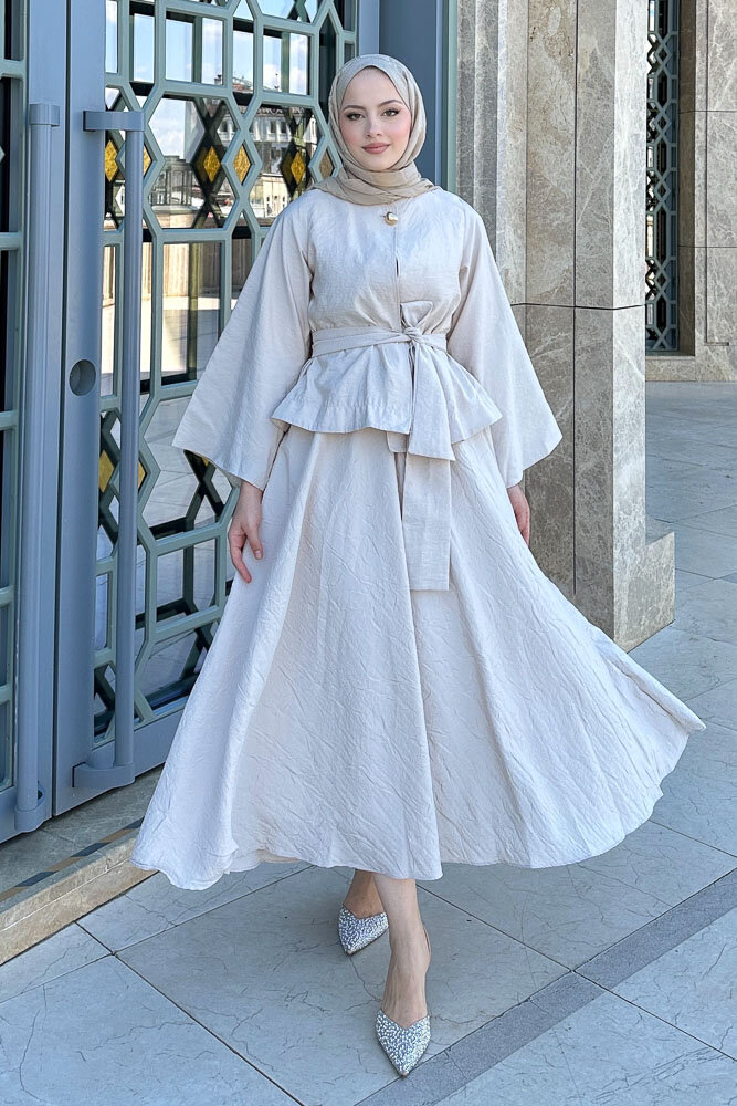 Princess Pop Etek Takım - Bej 
