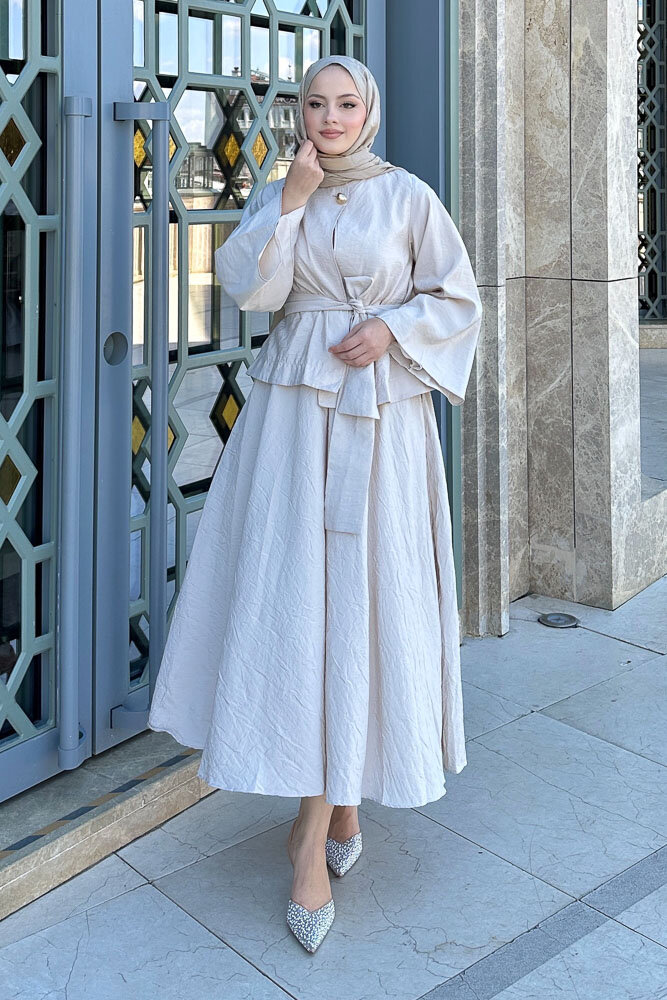 Princess Pop Etek Takım - Bej - HEWES (1)