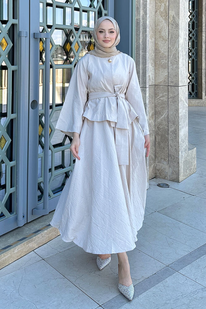 Princess Pop Etek Takım - Bej - 6