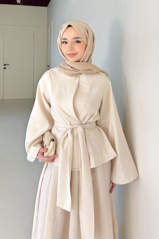 Princess Pop Etek Takım - Bej - 6