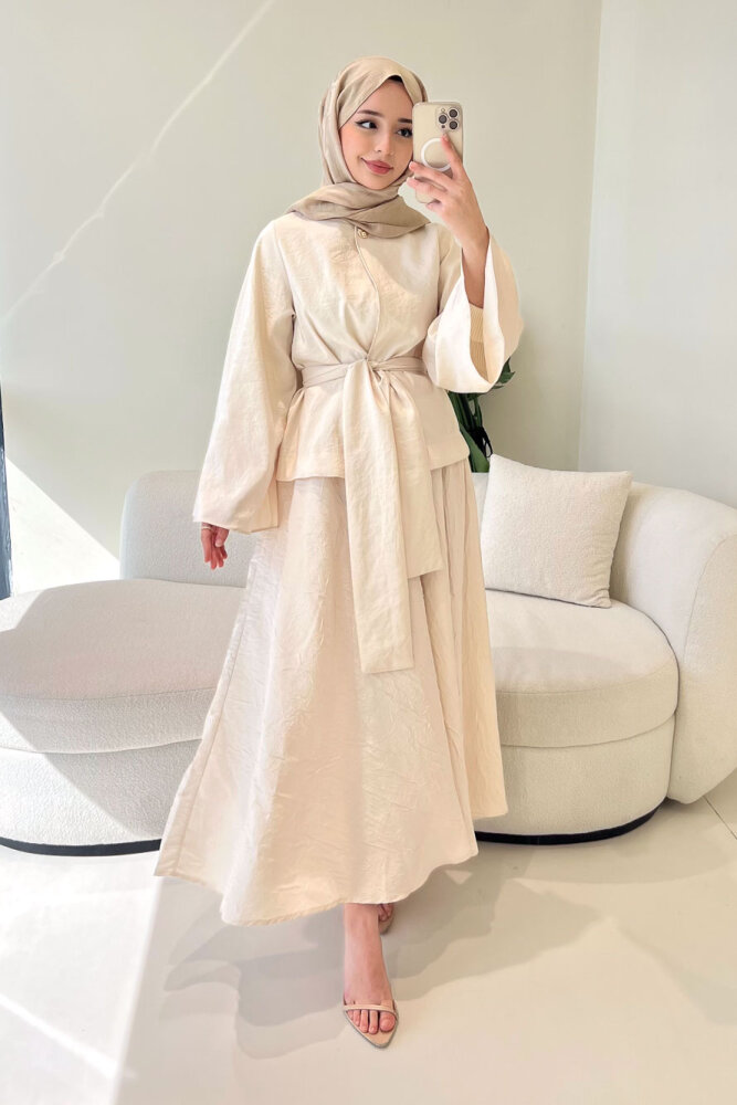 Princess Pop Etek Takım - Bej - HEWES (1)